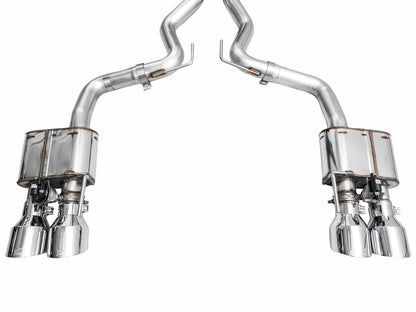 AWE SwitchPath™ Exhaust for S650 Ford Mustang Dark Horse - Quad Chrome Silver Tips image 13