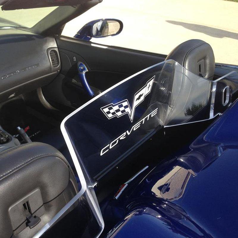 WindRestrictor® C6 Convertible Rear Add On Wind Deflector image 3