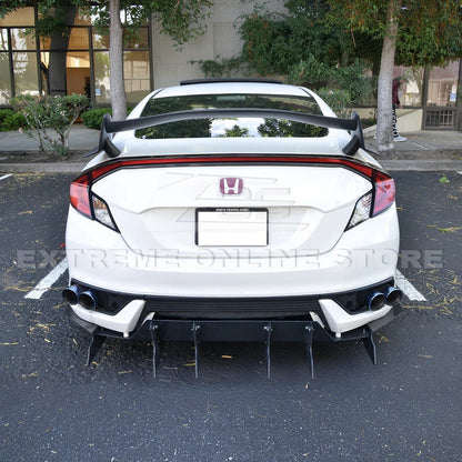 2016-20 Honda Civic Coupe Type R Conversion Rear Trunk Spoiler Kit image 3