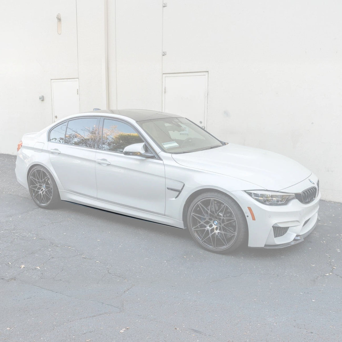 2014-20 BMW F80 M3 Carbon Fiber Side Skirts Rocker Panels image 2