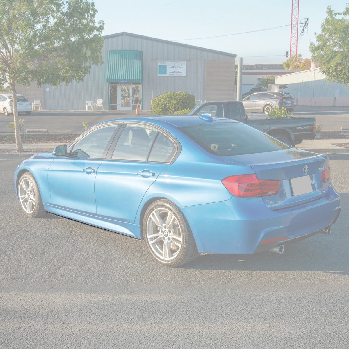 2012-18 BMW F30 3-Series M-Sport Side Skirts Rocker Panels image 1