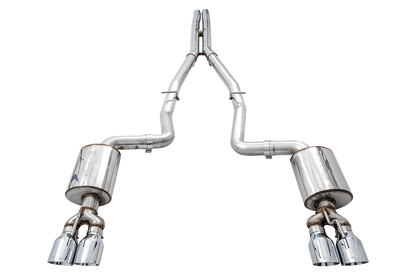 AWE Touring Edition Exhaust for 17+ Challenger 5.7 - Chrome Silver Quad Tips image 5