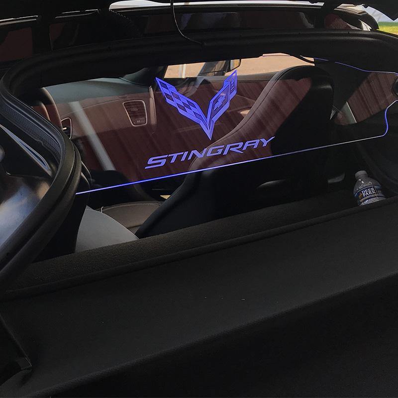 WindRestrictor® C7 Coupe Rear Add On Glow Plate image 1