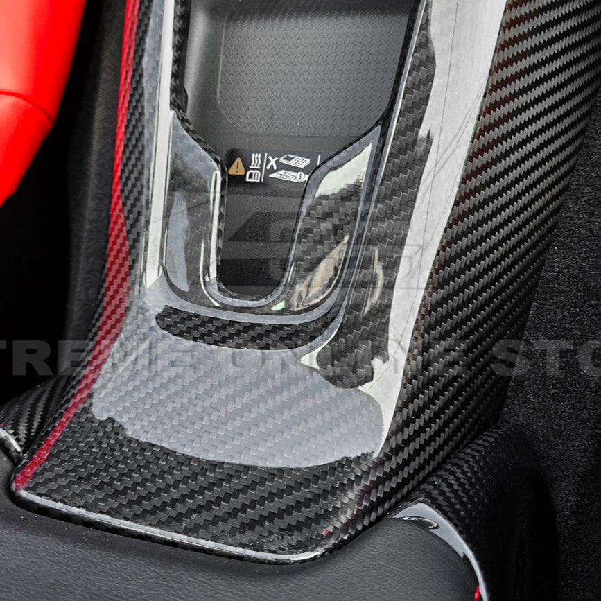 Corvette C8 DRY CARBON FIBER Waterfall Console Cover image 9