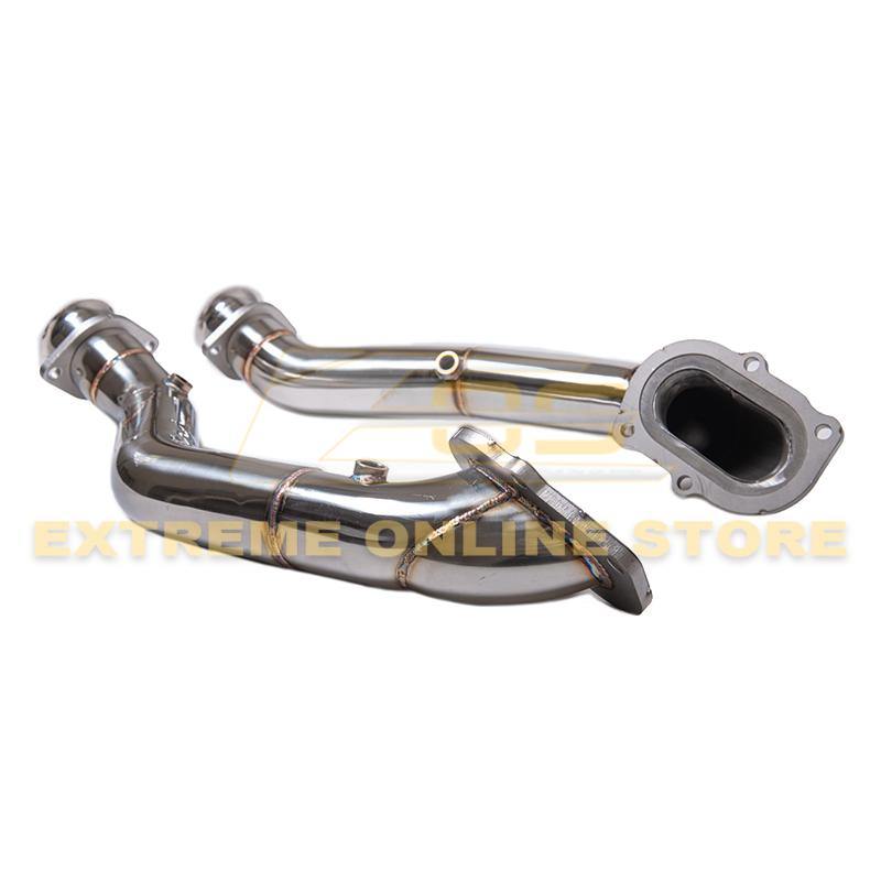 Corvette C7 3" Stainless Steel Race Series Catless Downpipe image 5