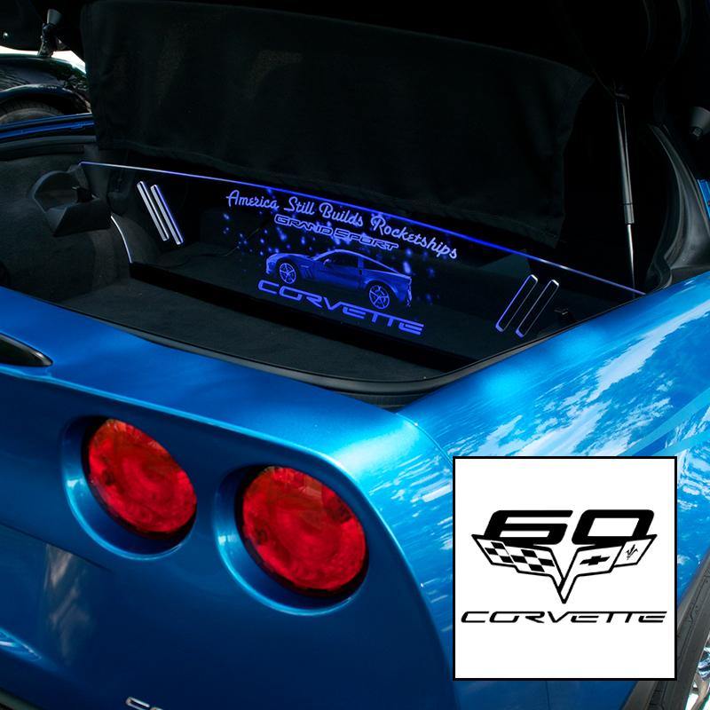 WindRestrictor® Corvette C6 Coupe Rear Glow Plate image 7