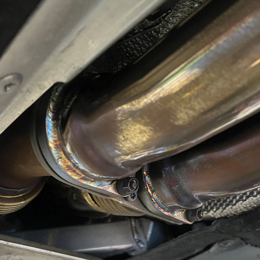 2015-2020 BMW F80 M3 F82 F83 M4 Resonated Mid Pipe Exhaust image 7