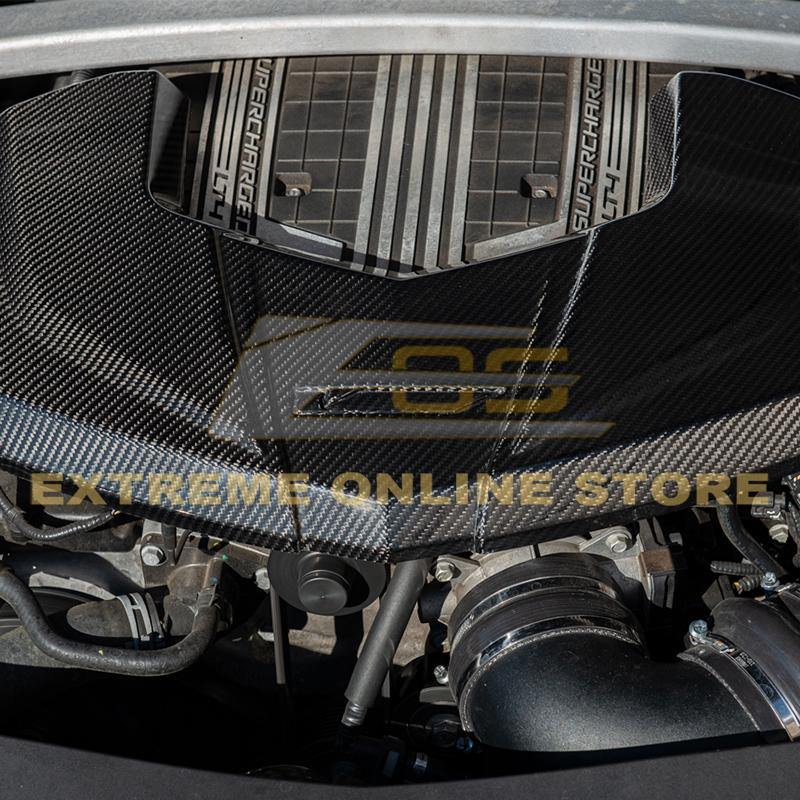 2016-19 Cadillac CTS-V Dry Carbon Fiber Front Engine Cover image 11