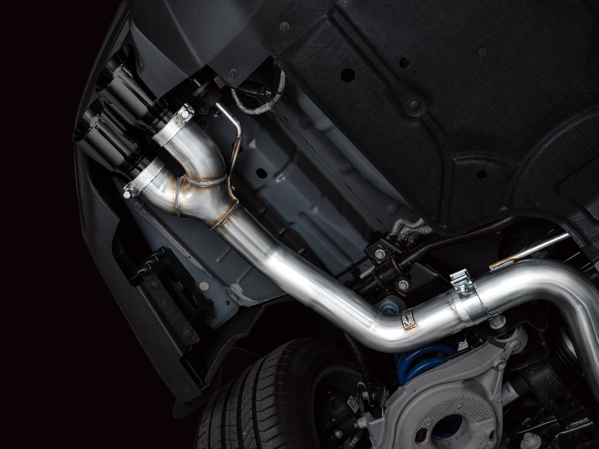 AWE Track Edition Exhaust for S650 Ford Mustang GT Fastback - Quad Diamond Black Tips image 3