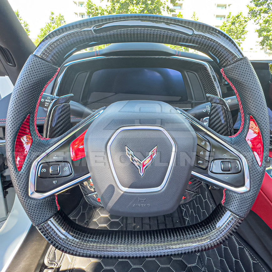 Corvette C8 DRY CARBON FIBER Gauge Cluster Cover image 9