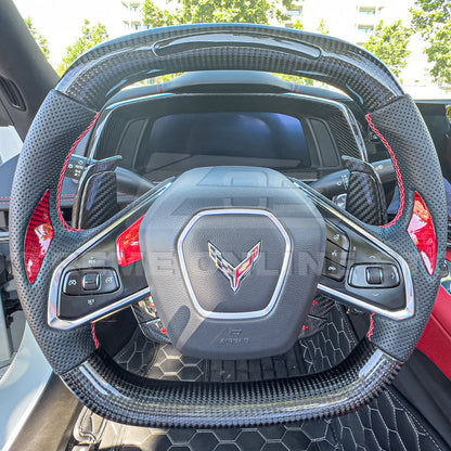 Corvette C8 DRY CARBON FIBER Gauge Cluster Cover image 9