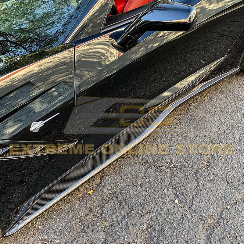 Corvette C7 Z06 Conversion Side Skirts Rocker Panels image 4