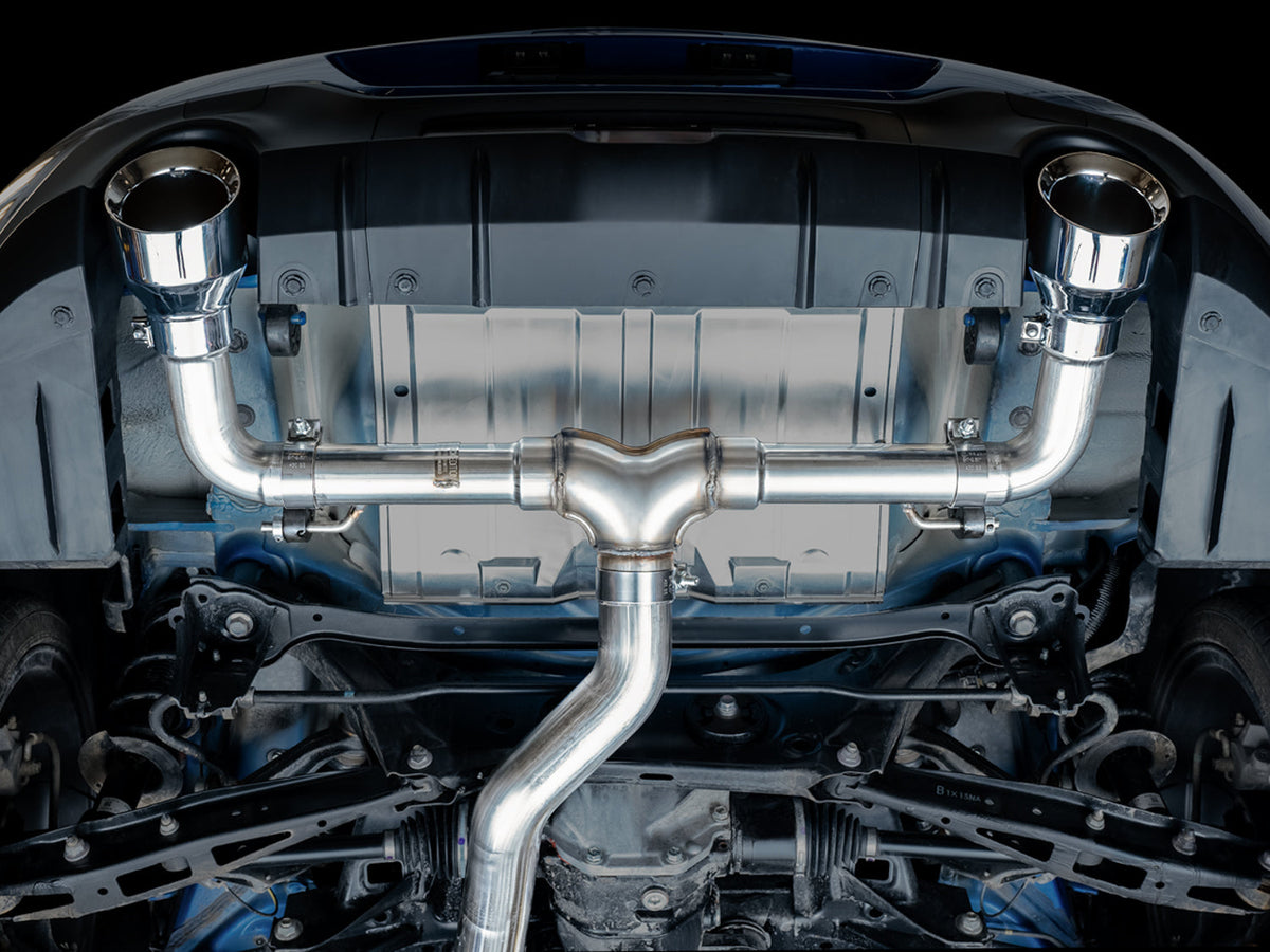 AWE Track Edition Exhaust for Subaru BRZ / Toyota GR86 / Toyota 86 / Scion FR-S - Chrome Silver Tips image 10