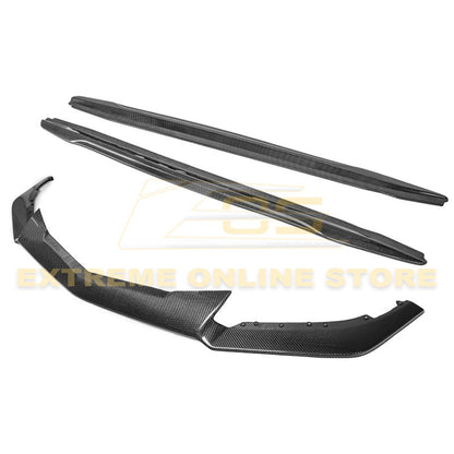 2016-19 Cadillac ATS-V Carbon Fiber Front Splitter & Side Skirts image 1