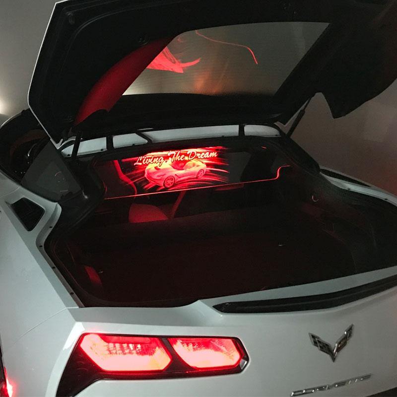 WindRestrictor® C7 Coupe Rear Add On Glow Plate image 8