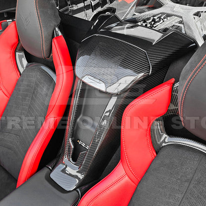 Corvette C8 DRY CARBON FIBER Waterfall Console Cover image 6