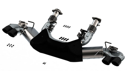 Borla 140839BC ATAK Valved Cat-Back Exhaust for C8 Corvette with Black Chrome Tips