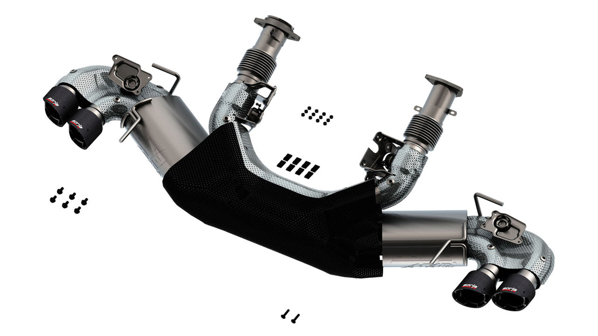 Borla 140839CF ATAK Valved Cat-Back Exhaust for C8 Corvette with Carbon Fiber Tips