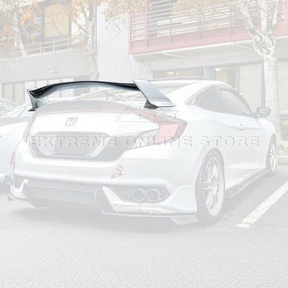 2016-20 Honda Civic Coupe Type R Conversion Rear Trunk Spoiler Kit image 11