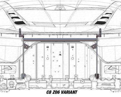 Corvette C8 Rear Wing Chassis Mount Kit | Stingray, Z06, Grand Sport, E-Ray & ZR1 (2020+) image 9
