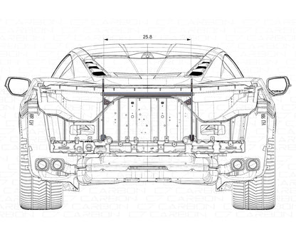 Corvette C8 Rear Wing Chassis Mount Kit | Stingray, Z06, Grand Sport, E-Ray & ZR1 (2020+) image 7
