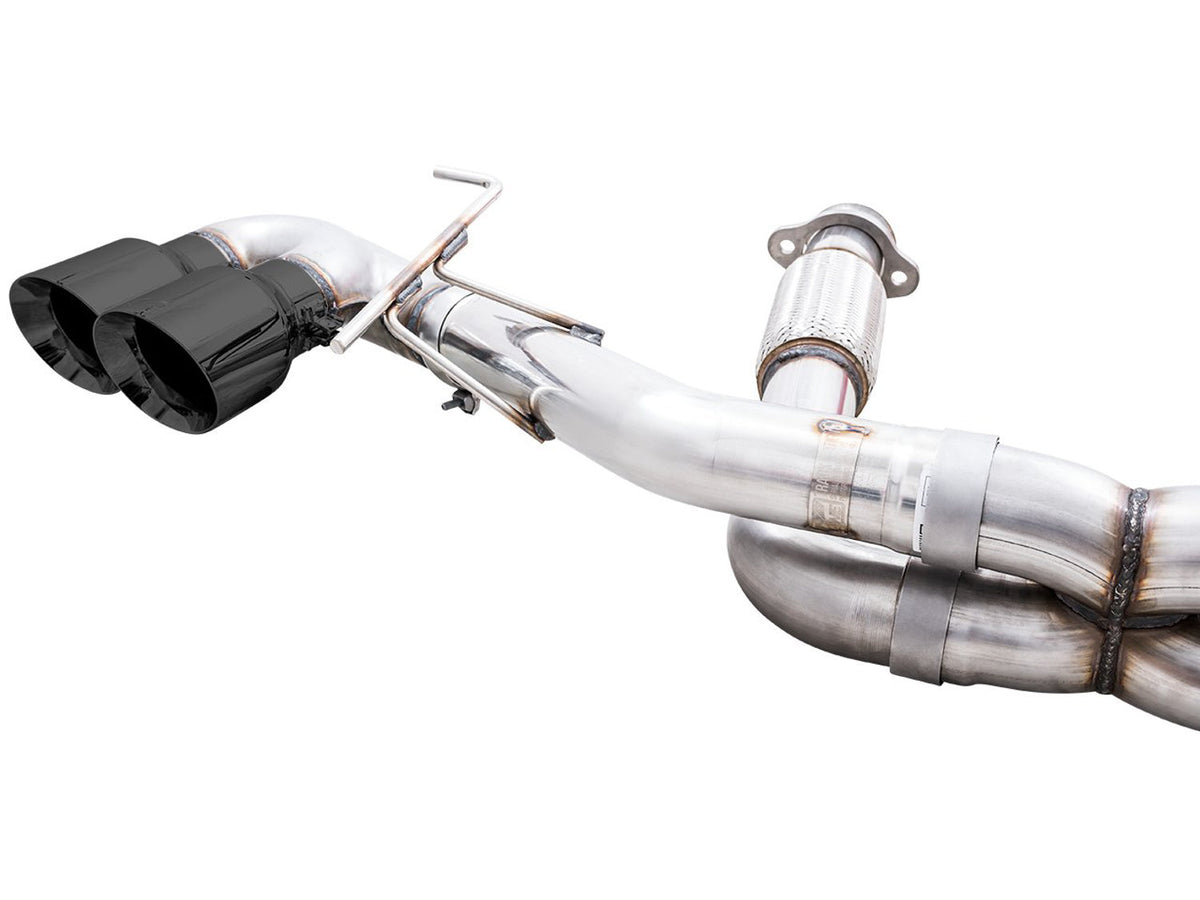 AWE Track Edition Exhaust for C8 Corvette -- Diamond Black Tips image 4