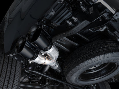 AWE 0FG Exhaust for 3rd Gen Toyota Tundra - Dual Diamond Black Tips image 4