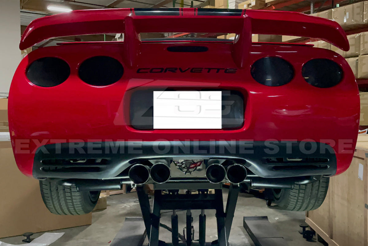 Corvette C5 Muffler Axle Back Quad Tips Exhaust image 3