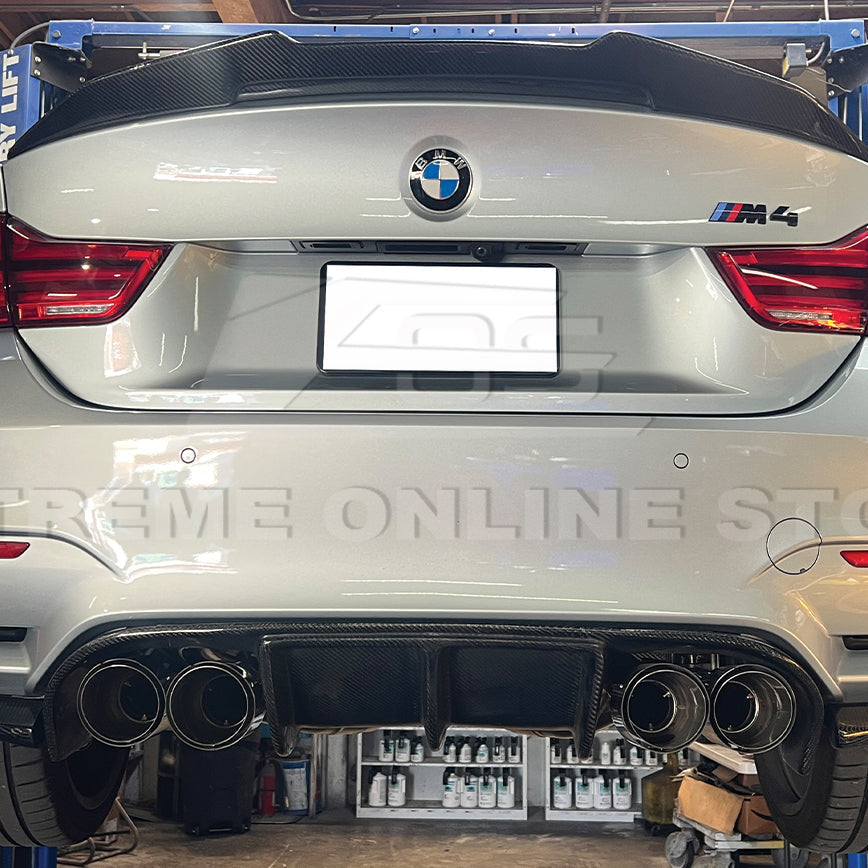 2015-20 BMW F80 M3 F82 M4 | 2.5 Piping w/ 3.5 Quad Tips Axle Back Exhaust image 3