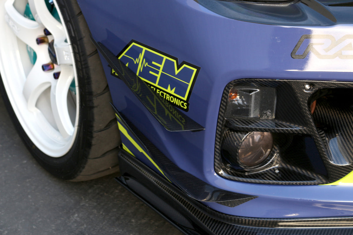 Carbon Fiber Front Bumper Top Canards - Subaru WRX STI 2015-2017