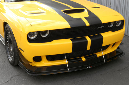 Carbon Fiber Front Wind Splitter - 2015-2023 Dodge Challenger Hellcat with APR Lip
