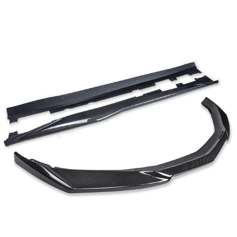 2019-Up Camaro RS & SS ZL1 Style Front Lip Splitter & Side Skirts image 12