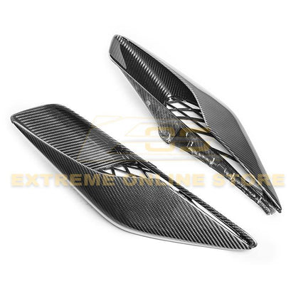 Corvette C7 DRY CARBON FIBER Rear Quarter Intake Vents image 1