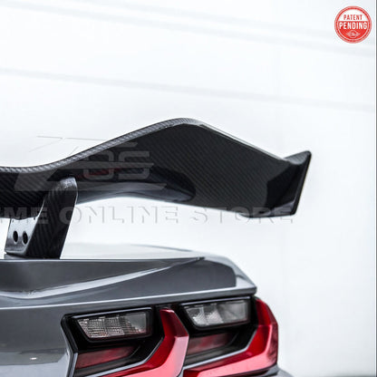 Corvette C8 Z06 W/ Z07 Package Factory Dry Carbon Fiber Rear High Wing Spoiler image 11