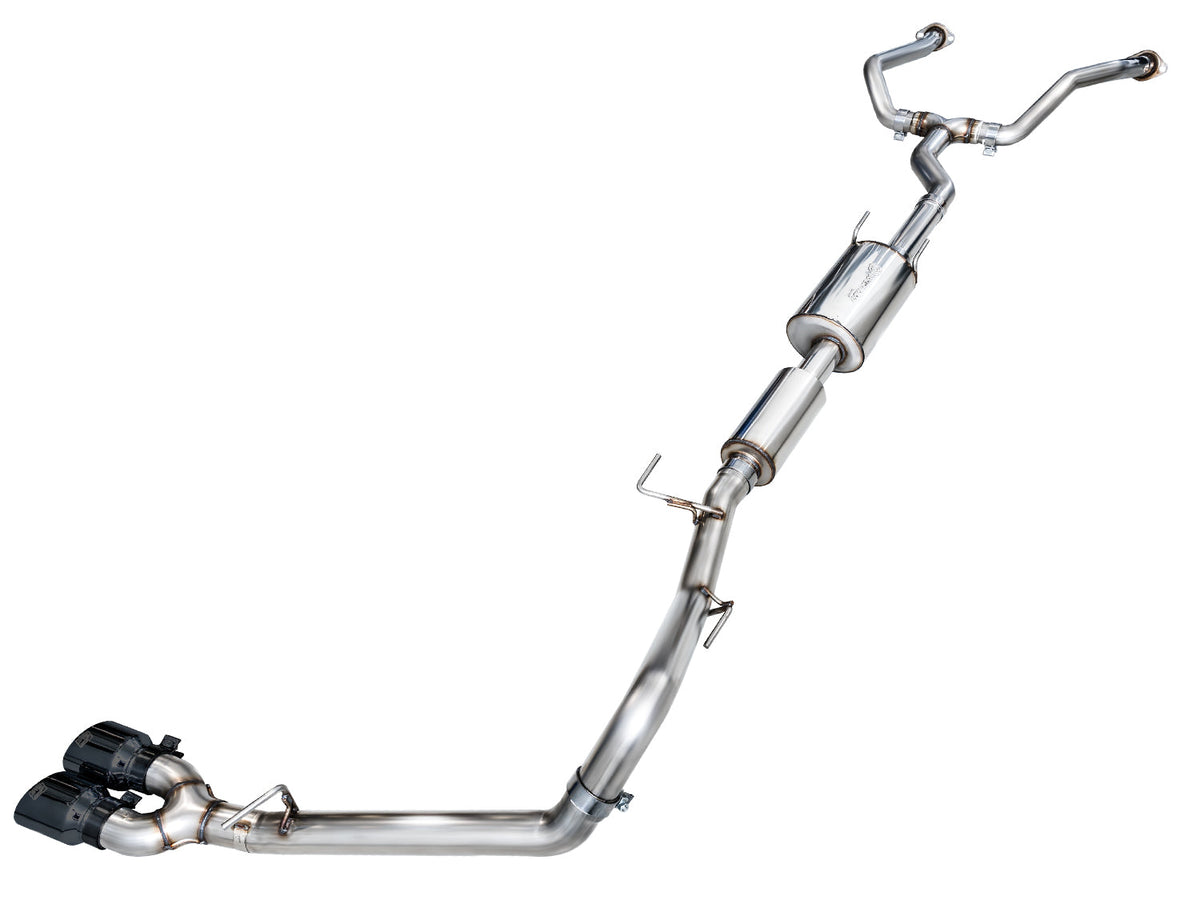 AWE 0FG Exhaust for 3rd Gen Toyota Tundra - Dual Diamond Black Tips image 1