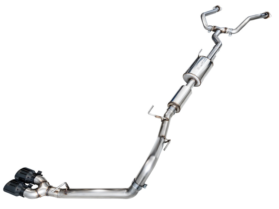 AWE 0FG Exhaust for 3rd Gen Toyota Tundra - Dual Diamond Black Tips image 1