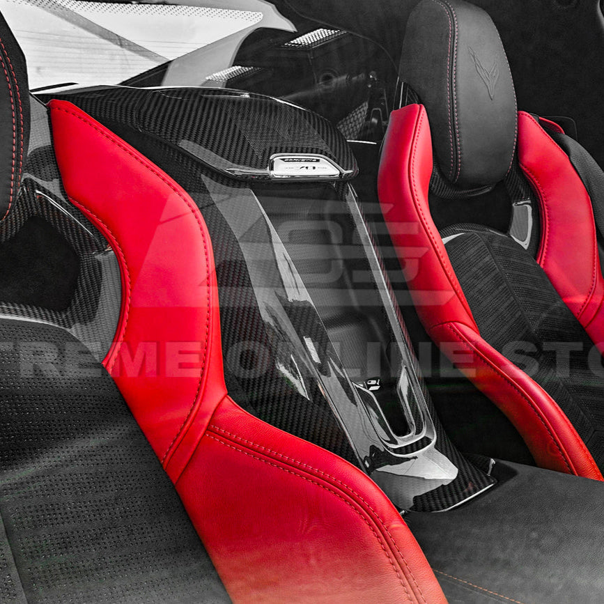 Corvette C8 DRY CARBON FIBER Waterfall Console Cover image 7