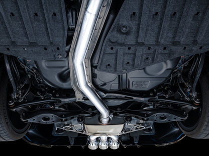 AWE Touring Edition Exhaust for FL5 Civic Type R - Triple Chrome Silver Tips image 4
