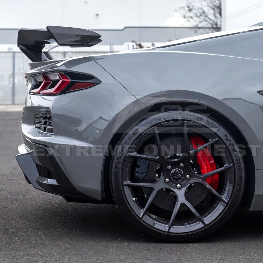 Corvette C8 Z06 W/ Z07 Package Factory Dry Carbon Fiber Rear High Wing Spoiler image 12