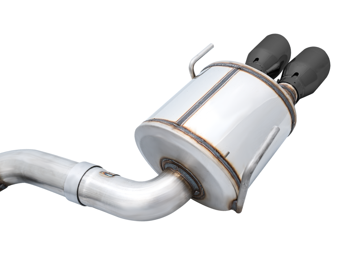 AWE Touring Edition Exhaust for VB Subaru WRX - Diamond Black Tips image 14