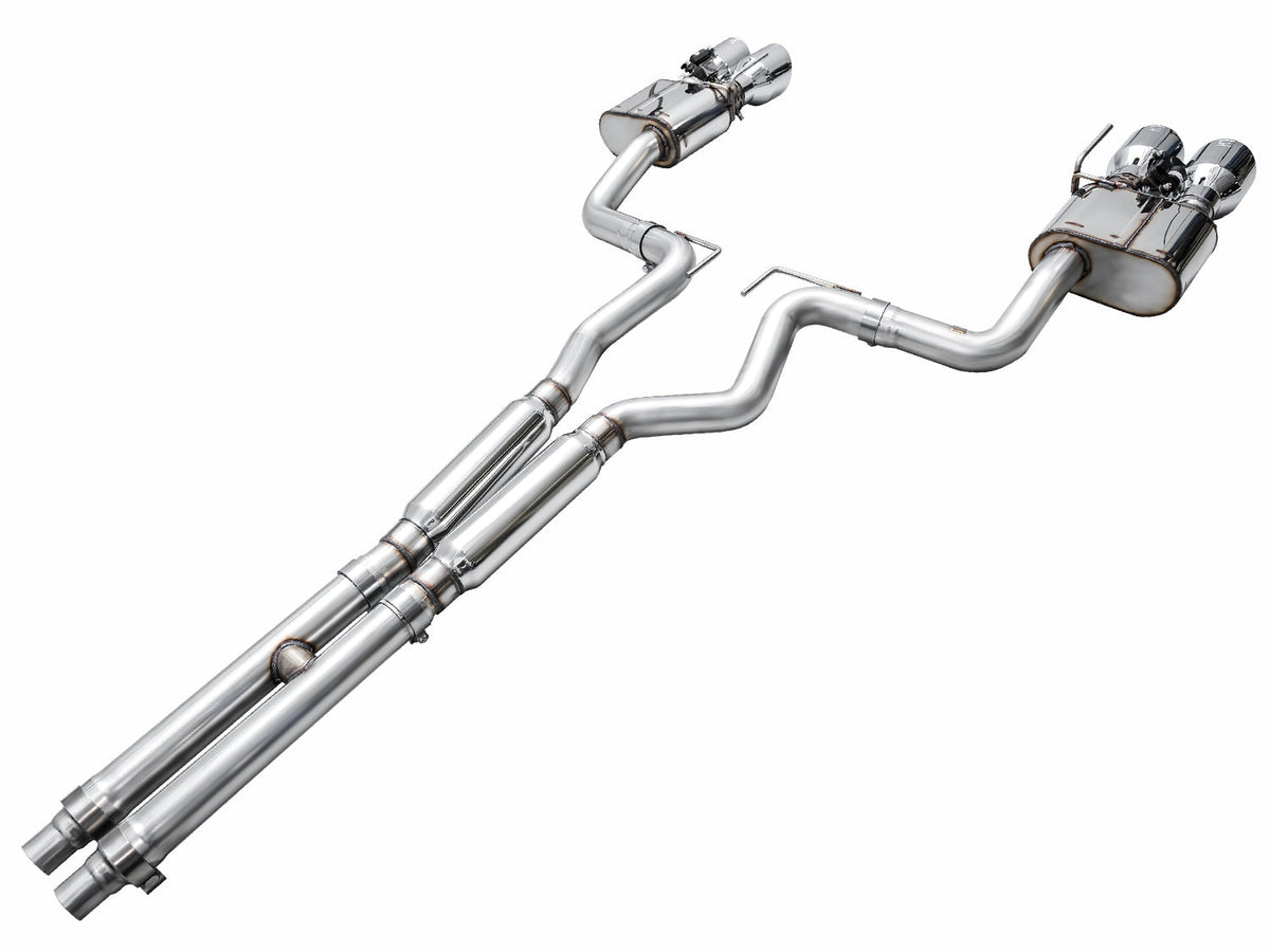 AWE SwitchPath™ Exhaust for S650 Ford Mustang Dark Horse - Quad Chrome Silver Tips image 12