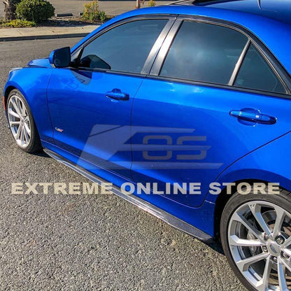 2016-19 Cadillac ATS-V Carbon Fiber Side Skirts Rocker Panels image 12