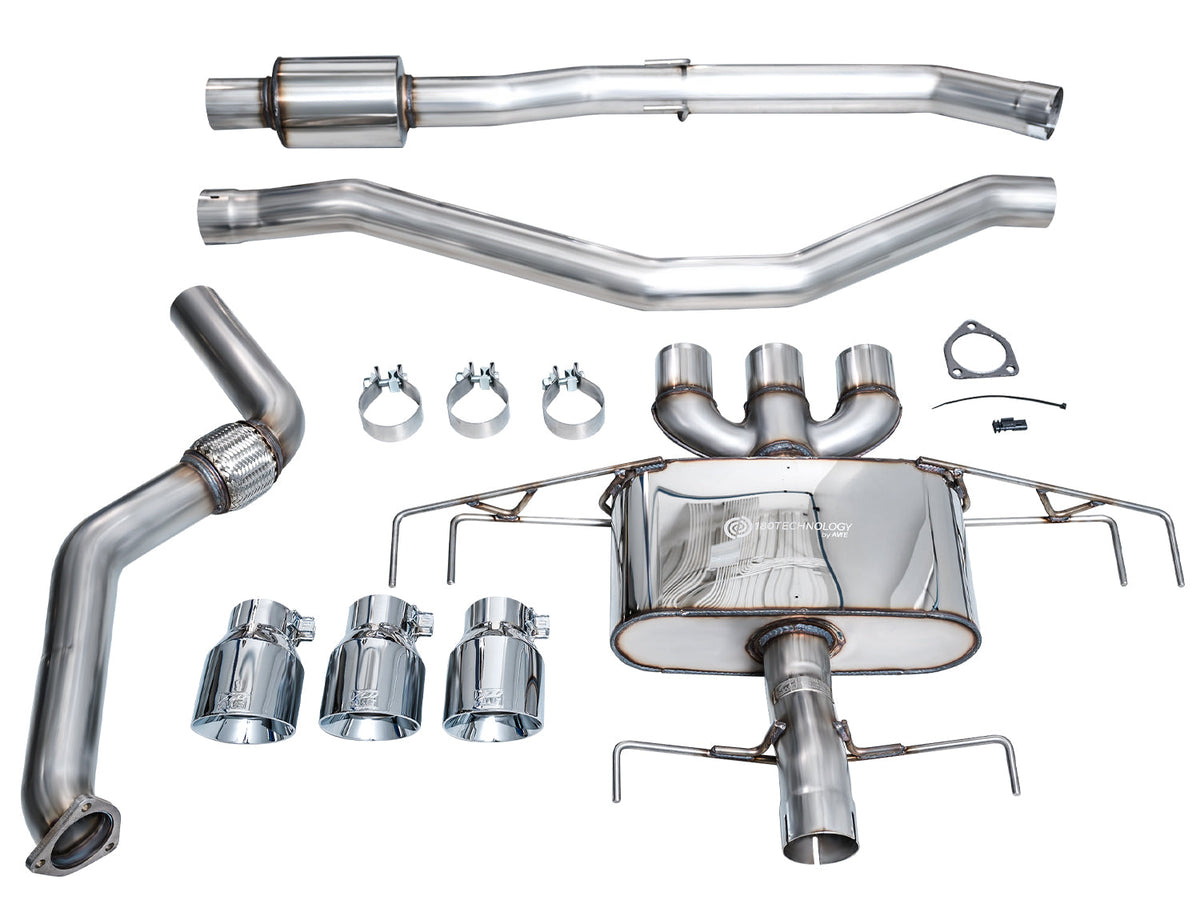 AWE Touring Edition Exhaust for DE5 Integra Type-S - Triple Chrome Silver Tips image 24