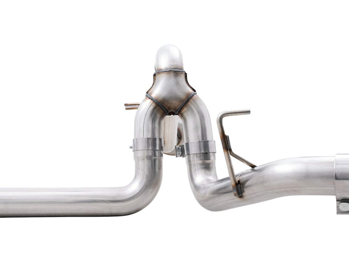 AWE 0FG Dual Split Rear Exhaust for '21+ Ford F-150 - 5 Diamond Black Tips image 8