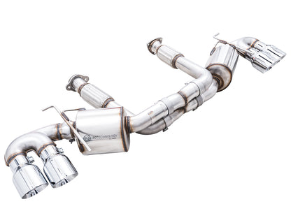 AWE Touring Edition Exhaust for C8 Corvette -- Chrome Silver Tips image 1