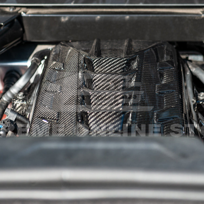 2020-Up Corvette C8 DRY CARBON FIBER LT2 Rear Engine Cover image 10