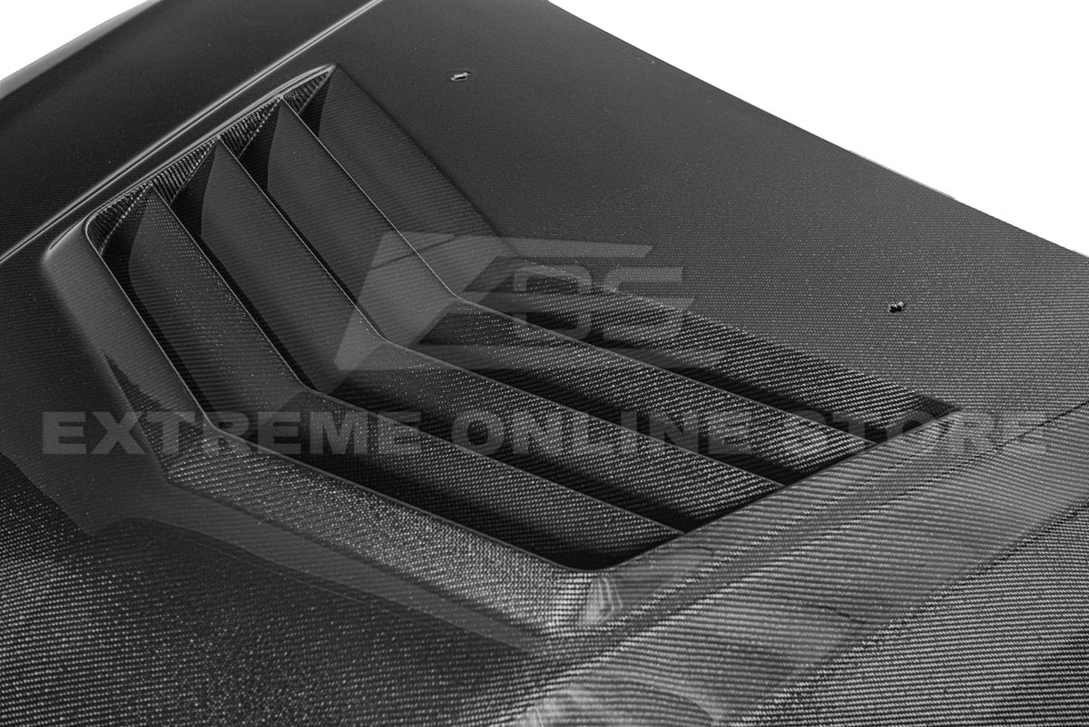2009-15 Cadillac CTS-V Carbon Fiber Middle Vented Front Bumper Hood image 15
