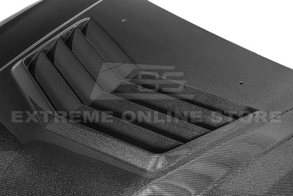 2009-15 Cadillac CTS-V Carbon Fiber Middle Vented Front Bumper Hood image 15