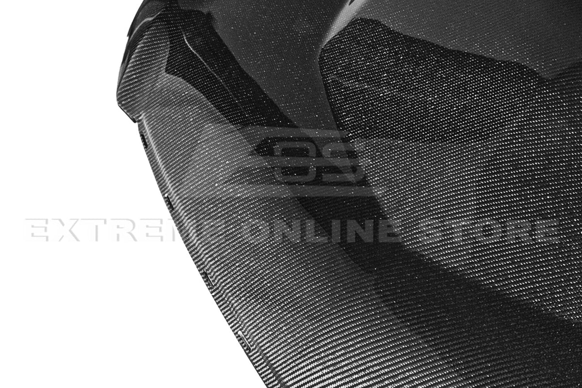 2009-15 Cadillac CTS-V Carbon Fiber Middle Vented Front Bumper Hood image 13