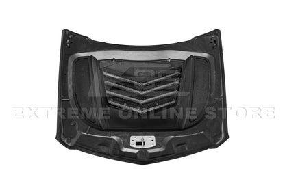 2009-15 Cadillac CTS-V Carbon Fiber Middle Vented Front Bumper Hood image 12